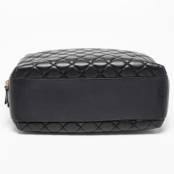 Pre Owned Chanel Black Quilted Leather Large Trendy CC Bowler Bag