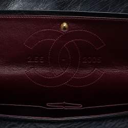 Pre Owned حقيبة شانيل ريشو 2.55 كلاسيك 226 جلد مبطن عتيق أسود بقلاب