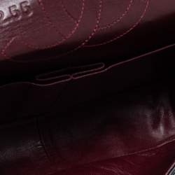 Pre Owned حقيبة شانيل ريشو 2.55 كلاسيك 226 جلد مبطن عتيق أسود بقلاب