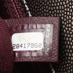 Pre Owned Chanel Metallic Quilted Caviar Leather Mini Coco Top Handle Bag