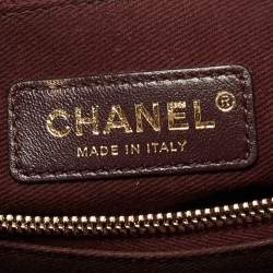 Pre Owned Chanel Black Caviar Leather Coco Top Handle Bag
