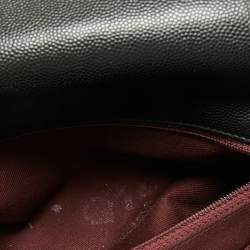 Pre Owned Chanel Black Caviar Leather Coco Top Handle Bag