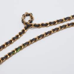 مملوكة مسبقًا محفظة بسلسلة شانيل ريإيشو 2.55 جلد مبطن رصاصية ميتالك