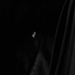 Pre Owned Chanel Black Quilted Caviar Leather Maxi Classic Single Flap Bag