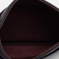 Chanel Black Quilted Leather CC Card Case