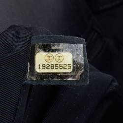 Pre Owned Chanel Black Leather Medium Braided Boy Flap Bag