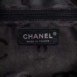 Pre Owned Chanel Pink/Black Quilted Leather Cambon Ligne Bowler Bag
