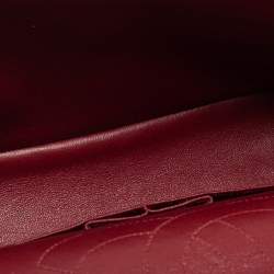 Pre Owned حقيبة شانيل ريسو 2.55 كلاسيك 225 جلد مجعد مبطن أحمر بقلاب