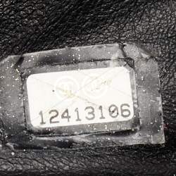 Pre Owned Chanel Metallic Black Quilted Aged Leather Large Reissue Camera Bag