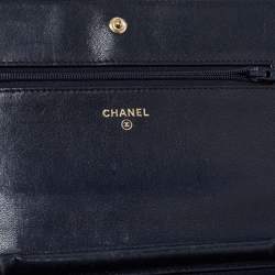 مملوكة مسبقًا Chanel Midnight Blue Quilted Leather Paris In Rome WOC Bag