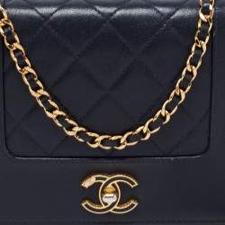 مملوكة مسبقًا Chanel Midnight Blue Quilted Leather Paris In Rome WOC Bag