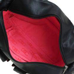 مملوكة مسبقًا Chanel Black Quilted Leather Ligne Cambon Reporter Bag