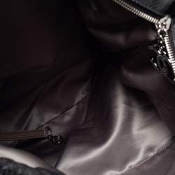 Pre Owned حقيبة شانيل جلد مثقب بطيات أس ود بسلسلة