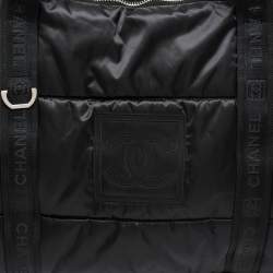Chanel Black Nylon CC Sport Ligne Duffle Bag