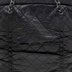 Pre Owned Chanel Black Quilted Leather Sharpei Tote