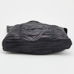 Pre Owned Chanel Black Quilted Leather Sharpei Tote