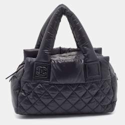 Chanel Black Quilted Nylon Coco Cocoon Puffer Tote Chanel