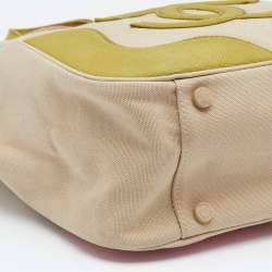 Pre Owned Chanel Beige Canvas CC Tote