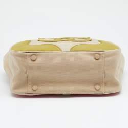 Pre Owned Chanel Beige Canvas CC Tote