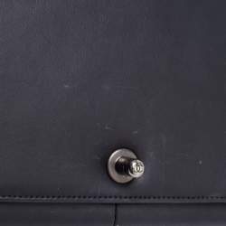 Pre Owned Chanel Black Quilted Leather New Medium Boy Flap Bag