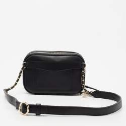Pre Owned Chanel Black Leather CC Mania Waist Bag