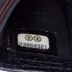 Pre Owned Chanel Black Quilted Caviar Leather Classic Card Holder