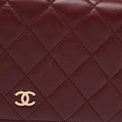 مملوكة مسبقًا محفظة كونتيننتال شاني ل ين جلد مبطن أحمر سي سي