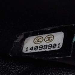 Pre Owned Chanel Black Quilted Caviar Leather Maxi Classic Single Flap Bag