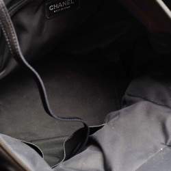 Pre Owned حقيبة شانيل باريس بيارريتز كانفاس مقوى مبطنة سوداء