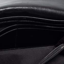 Chanel Black Python Leather Continental Wallet