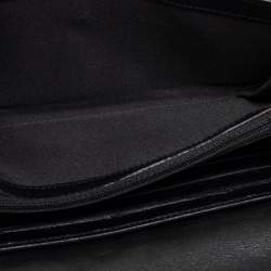 Chanel Black Python Leather Continental Wallet