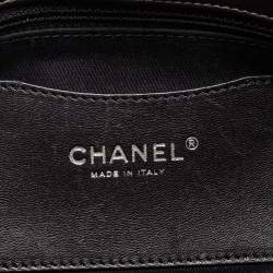 Pre Owned Chanel Grey Ombre Quilted Patent Leather Just Mademoiselle Bowler Bag