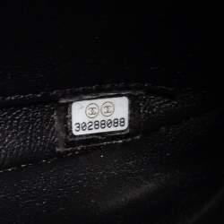 Pre Owned Chanel Black Quilted Lambskin Leather Small Trendy CC Flap Top Handle Bag