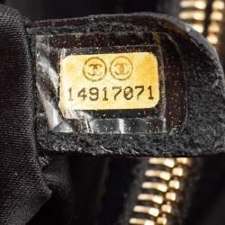 مملوكة مسبقًا حقيبة يد توتس شانيل GST جلد كافيار مبطن أسود