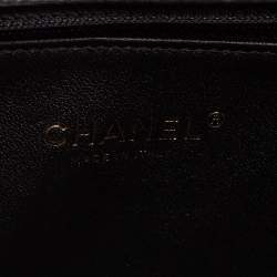 Pre Owned Chanel Black Chevron Quilted Leather Coco Waist Belt Bag