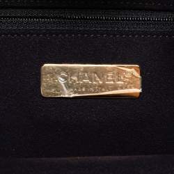 Pre Owned Chanel Gold Croc Embossed Leather Drawstring Backpack