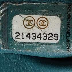 Pre Owned Chanel Pine Green Quilted Leather New Mini Classic Flap Bag