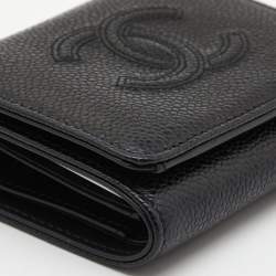 Chanel Black Caviar Leather CC Timeless Wallet