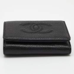 Chanel Black Caviar Leather CC Timeless Wallet