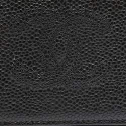 Chanel Black Caviar Leather CC Timeless Wallet