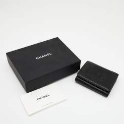 Chanel Black Caviar Leather CC Timeless Wallet