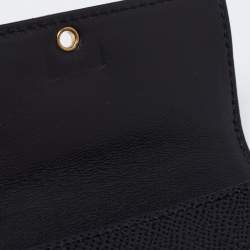Chanel Black Caviar Leather Vintage CC Trifold Wallet