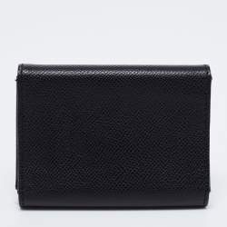 Chanel Black Caviar Leather Vintage CC Trifold Wallet