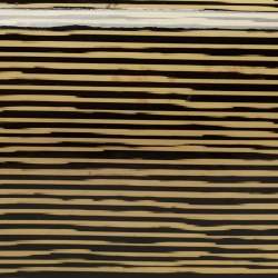 مملوكة مسبقًا Chanel Yellow Striped Patent Leather CC Long Bifold Wallet