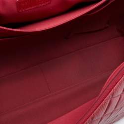 Pre Owned Chanel Red Quilted Leather XXL Airline Classic Flap Bag