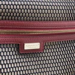 Chanel Burgundy Chevron Leather Coco Case Trolley