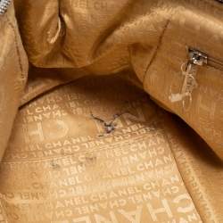 Pre Owned حقيبة باولر شانيل لاكس جلد أسود بشراشيب