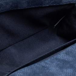 مملوكة مسبقًا حقيبة شانيل جلد نوبوك كافيار مبطن أزرق صغيرة بقلاب