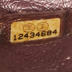 Pre Owned Chanel Metallic Plum Quilted Leather Reissue 2.55 Classic 226 Flap Bag