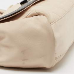Pre Owned Chanel Beige/Brown Quilted Leather Reissue Shoulder Bag
